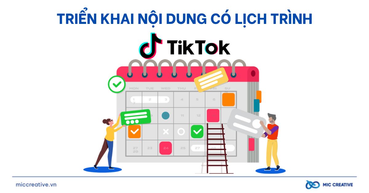 Triển khai nội dung có lịch trình