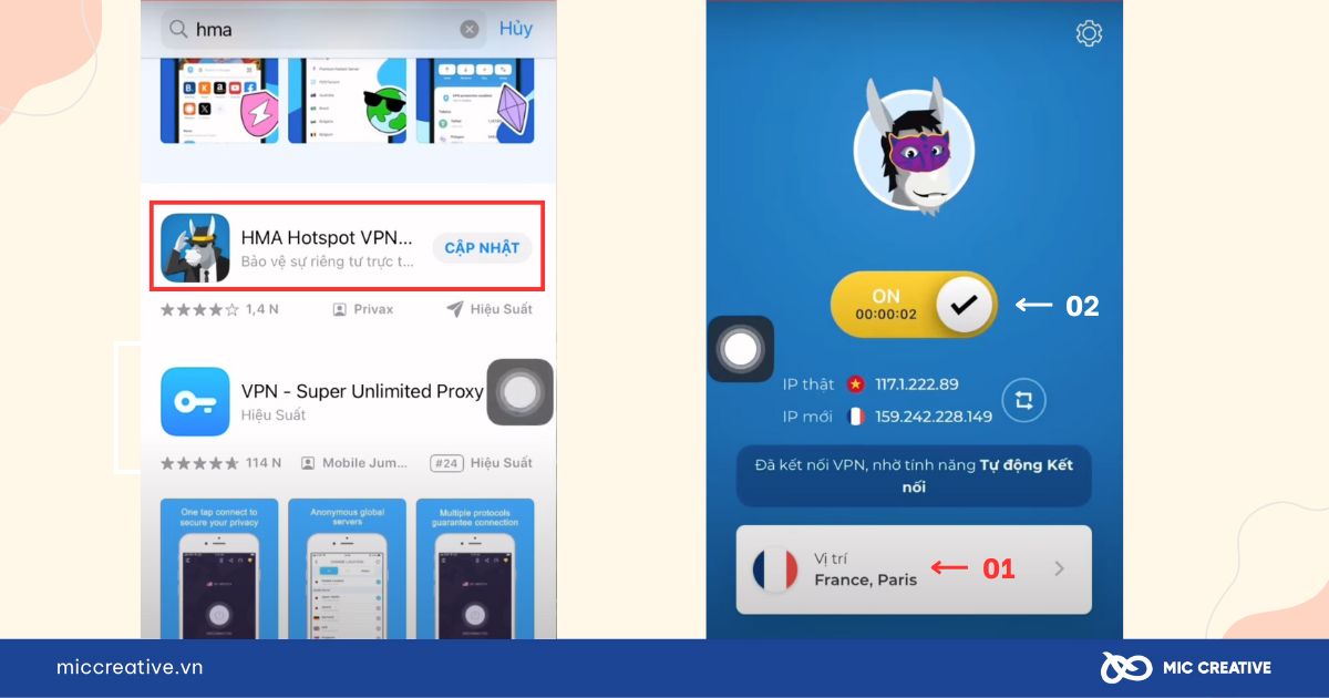 Bật VPN