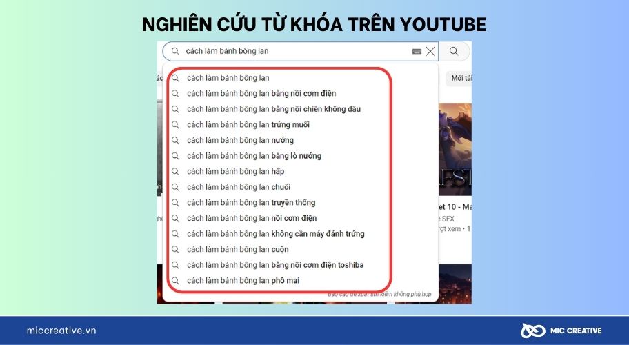 Nghiên cứu từ khóa trên Youtube