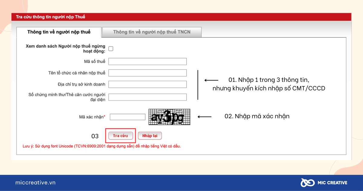 Tra cứu MST doanh nghiệp