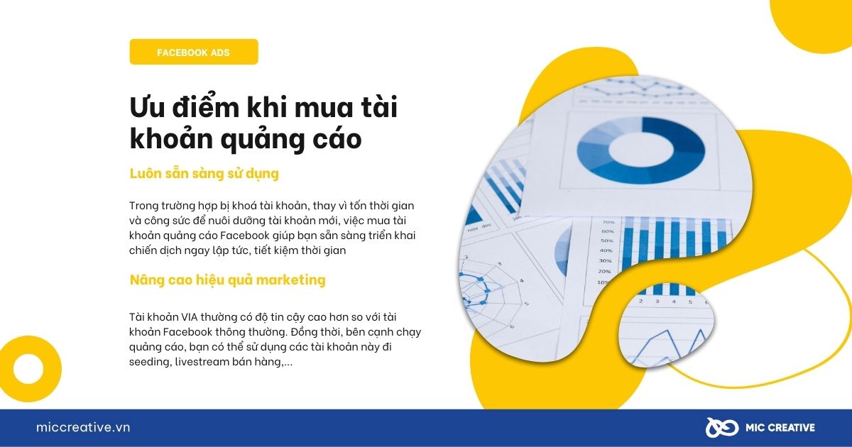 Ưu điểm khi mua tài khoản quảng cáo