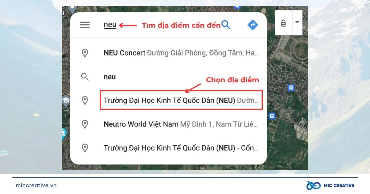 Nhập địa điểm