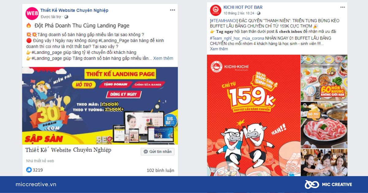 Content quảng cáo Facebook Ads