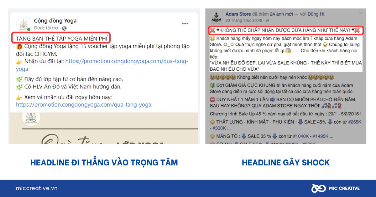 Một số ý tưởng triển khai headline sáng tạo