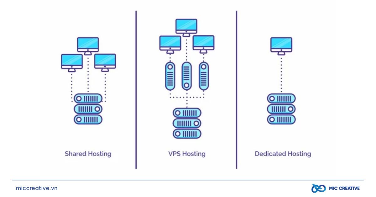 Sự khác nhau giữa các loại Hosting