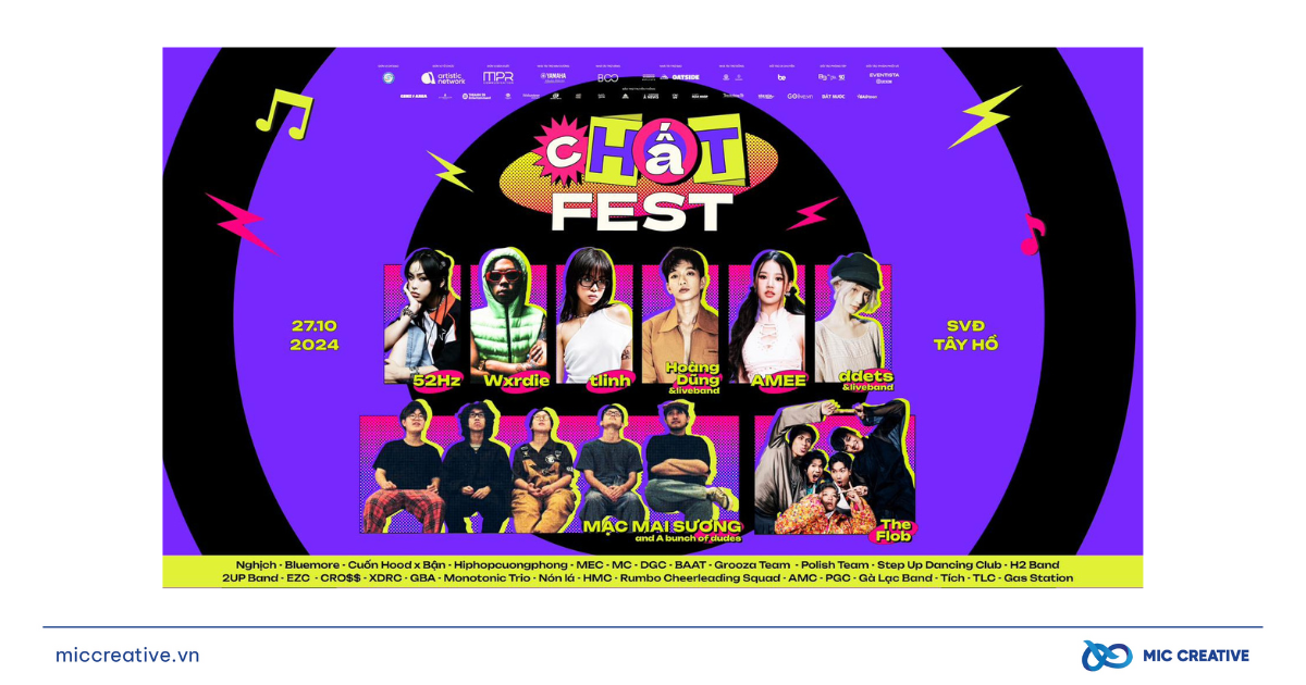 Dàn line-up của Chất Fest