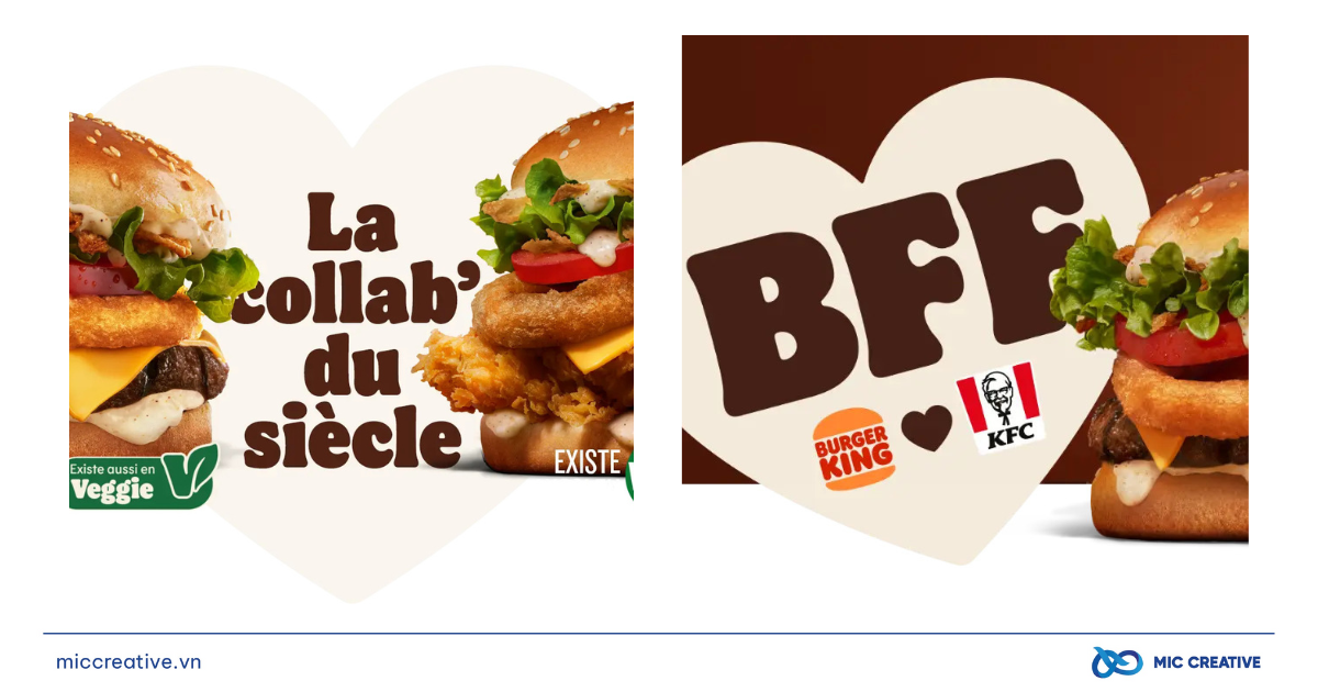 BFF BURGER:Từ “không đội trời chung” đến “tình bạn ngon lành” giữa BURGER KING và KFC Burgerking KFC bat tay ra mat BFF Burger 5