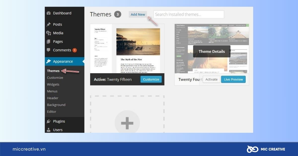 Chọn theme phù hợp cho website WordPress
