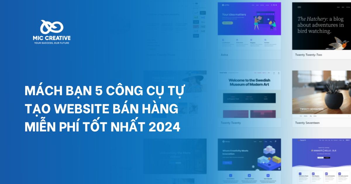 Công cụ tự tạo website miễn phí