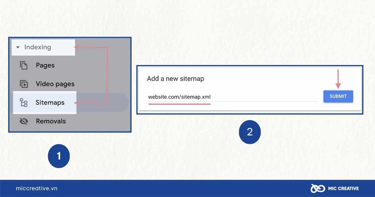 Các bước nộp XML Sitemap lên Google Search Console