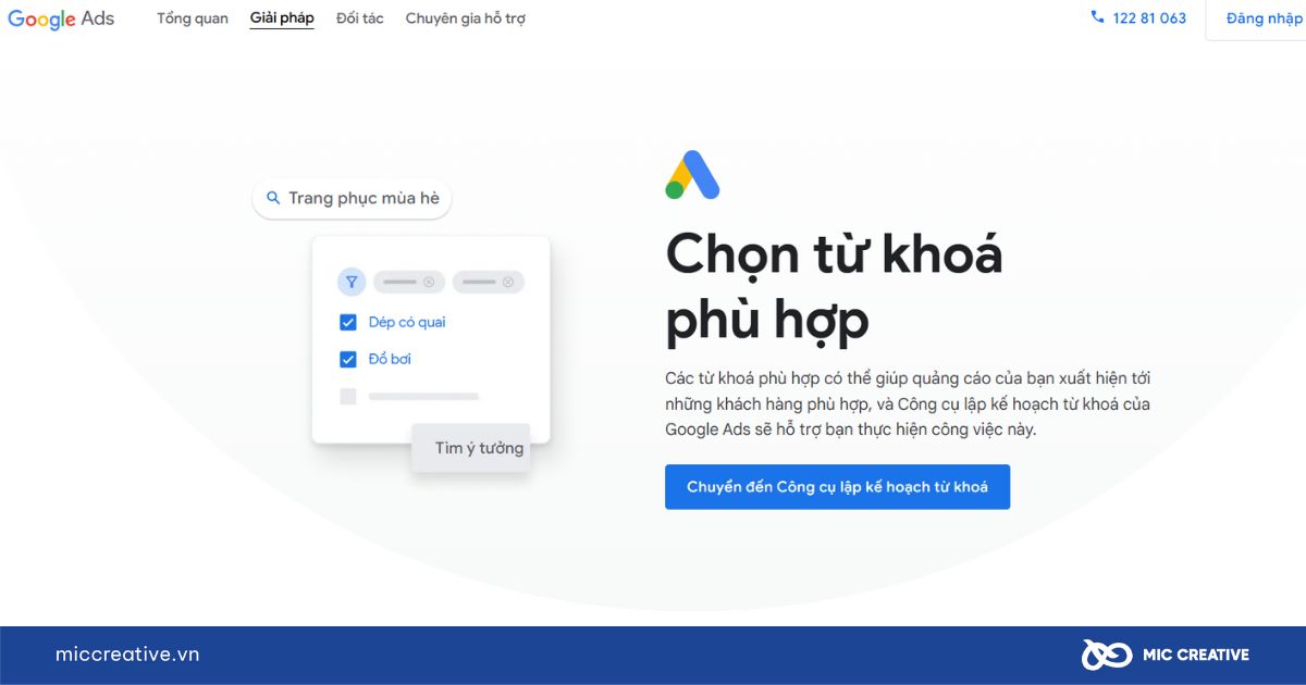 Công cụ Google Keyword Planner