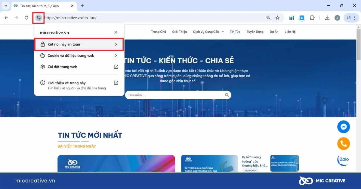 Kiểm tra website đã sử dụng giao thức HTTPS