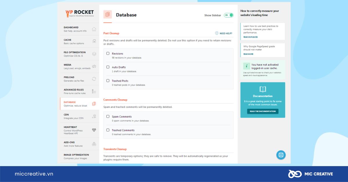 Tối ưu database