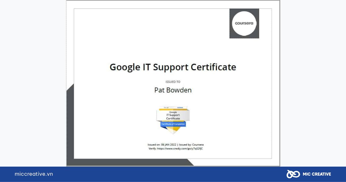 Google IT Support Professional Certificate