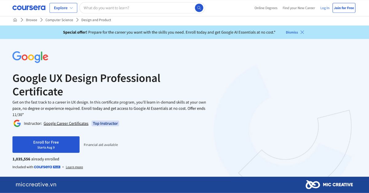 Google UX Design Professional Certificate