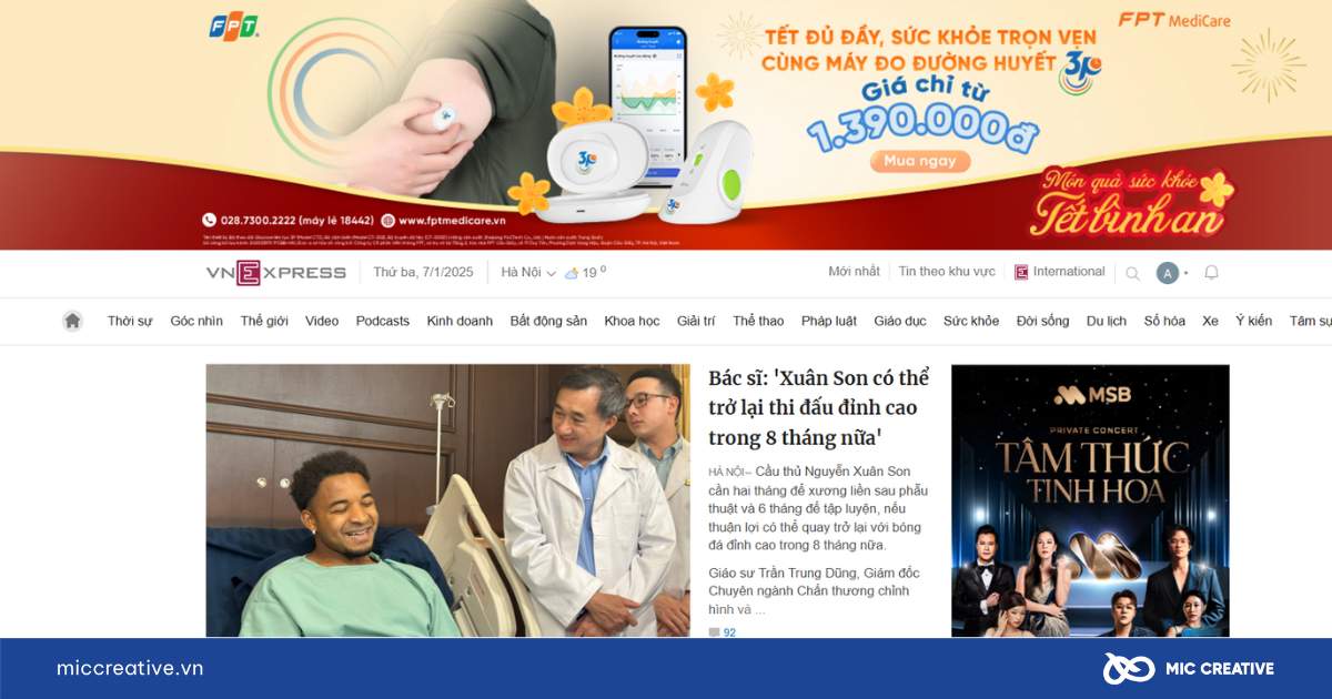 Kênh website báo điện tử