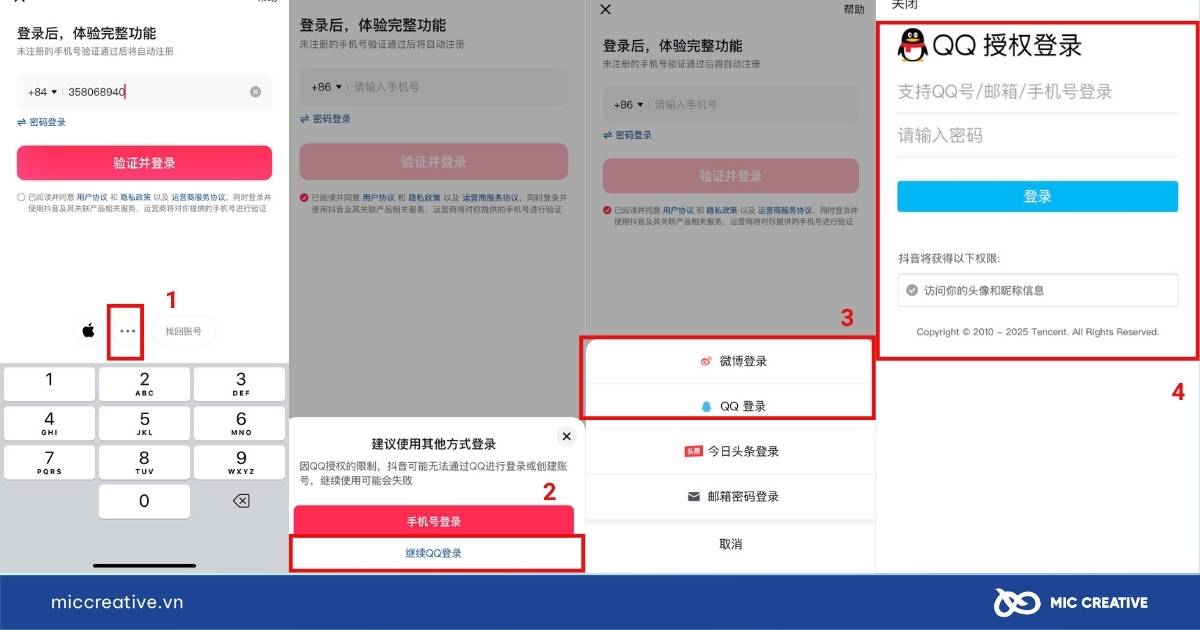 cách tạo tài khoản douyin