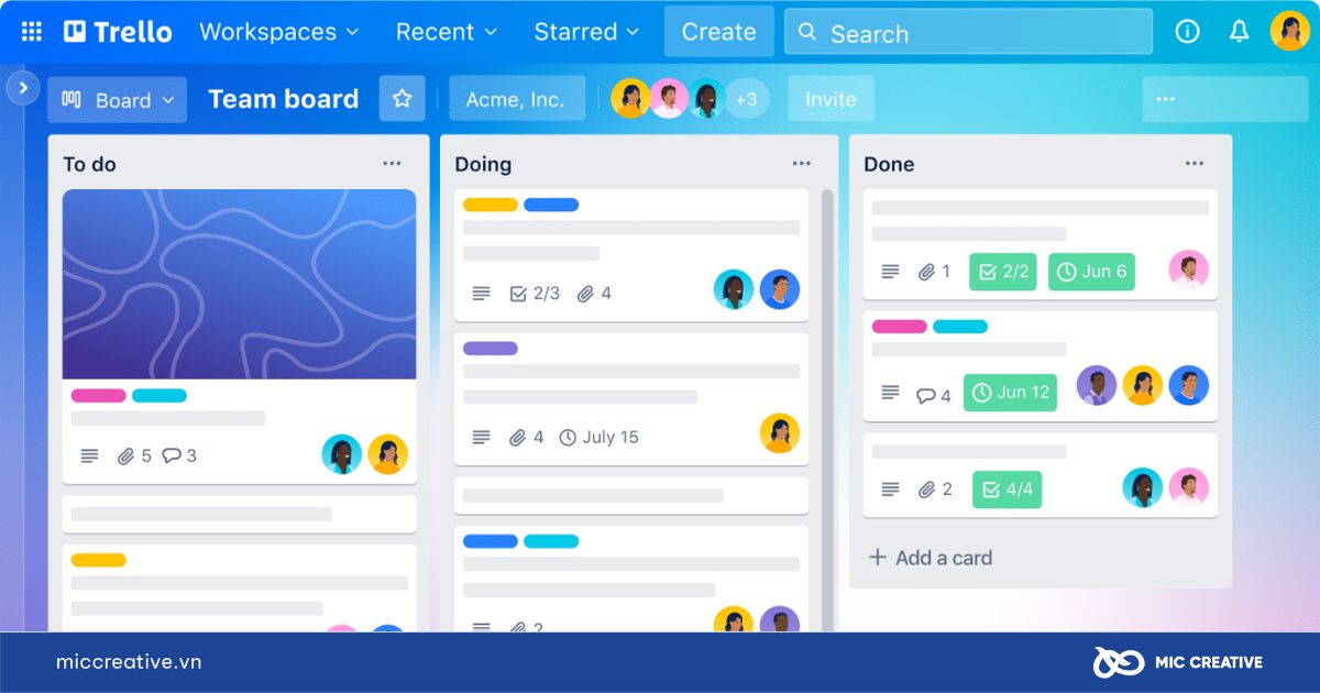 Công cụ quản lý Content Plan Trello