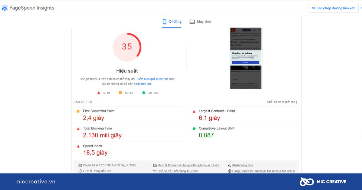 Lỗi thường gặp khi tạo website
