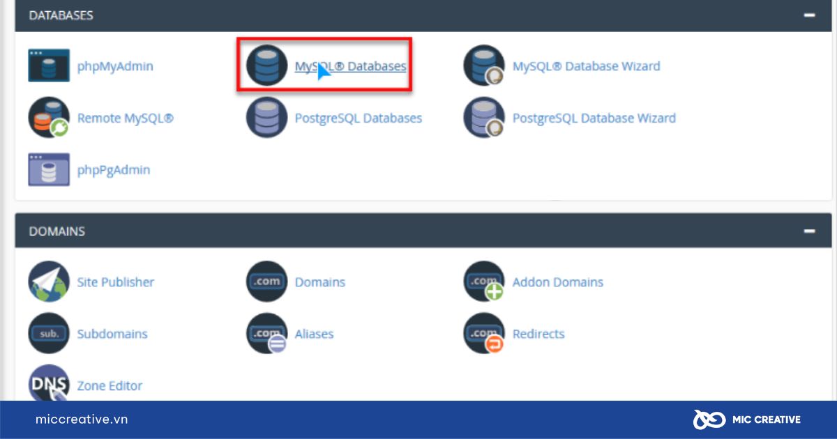 Tạo cơ sở dữ liệu MySQL