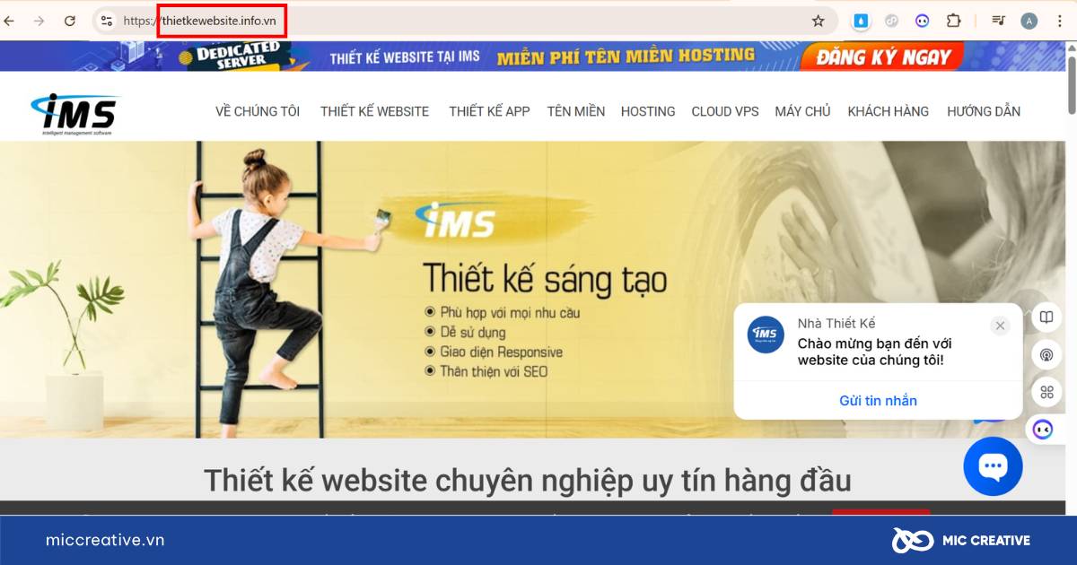 Tên miền về lĩnh vực thiết kế website