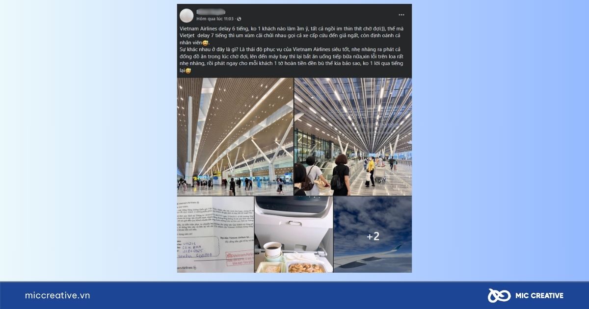 Hành khách khen ngợi với thái độ phục vụ chuyên nghiệp của Vietnam Airlines