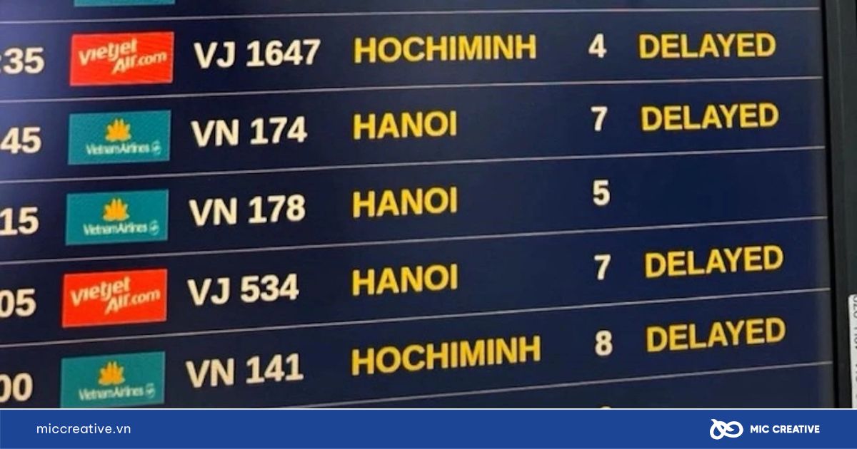 Sự kiện Vietjet delay