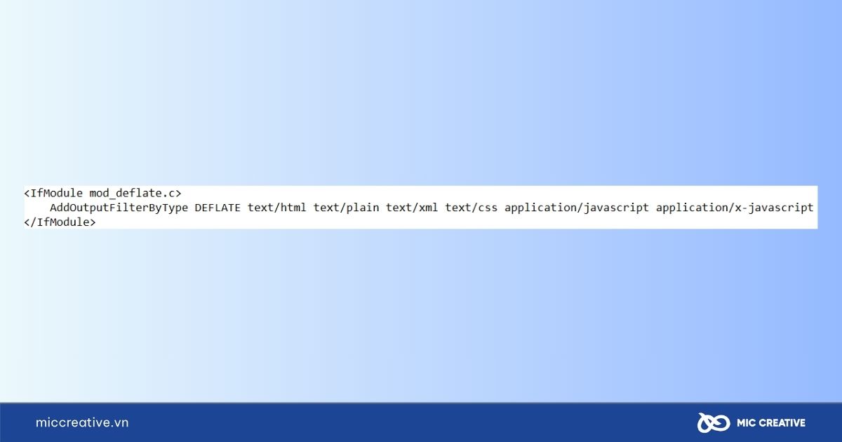 Bật nén Gzip (tốc độ)
