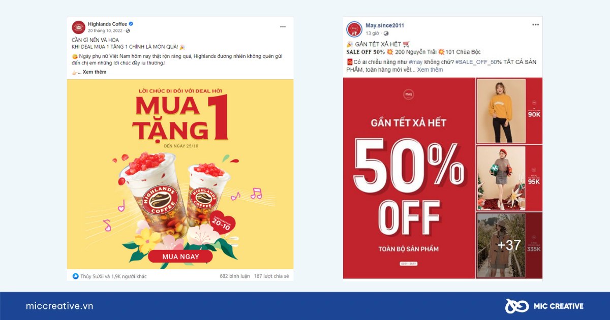 Content bán hàng & ưu đãi