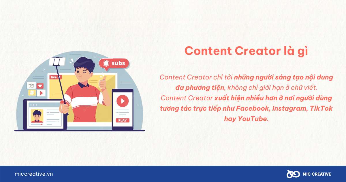 Phân biệt Content writer và Copywriter và Content creator