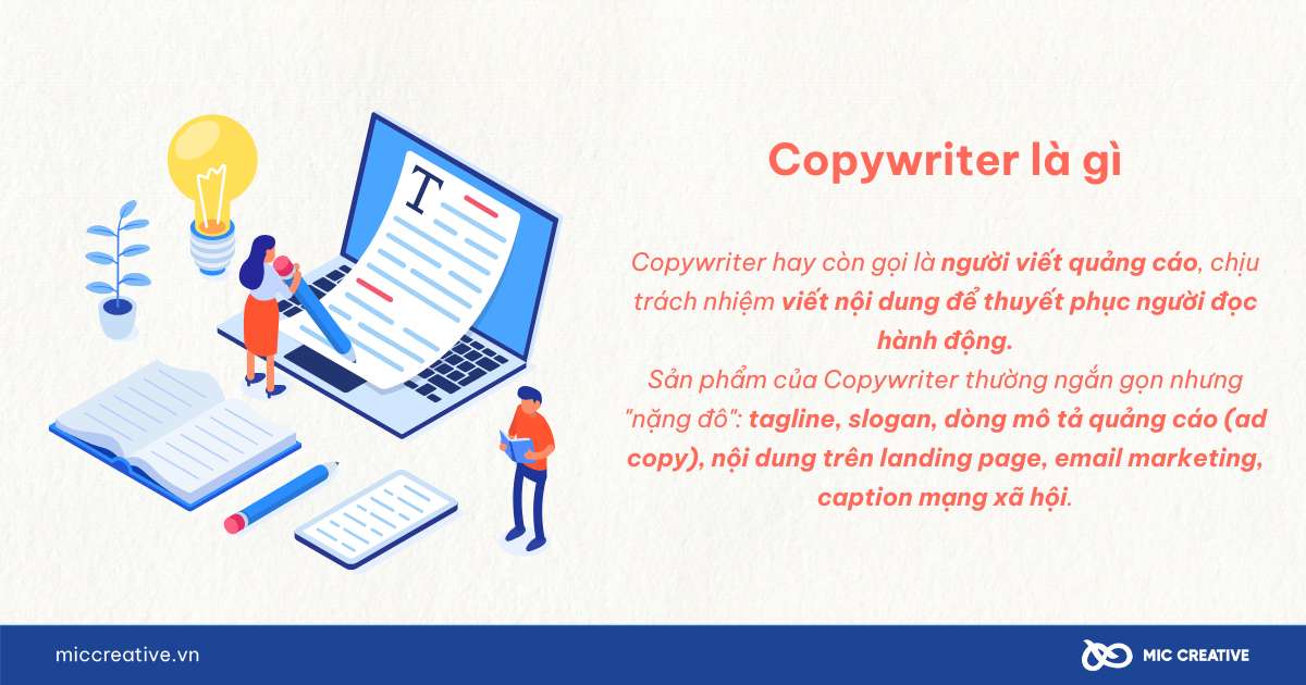Phân biệt Content writer và Copywriter và Content creator