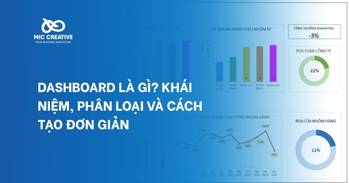 Dashboard là gì? Khái niệm, phân loại và cách tạo đơn giản