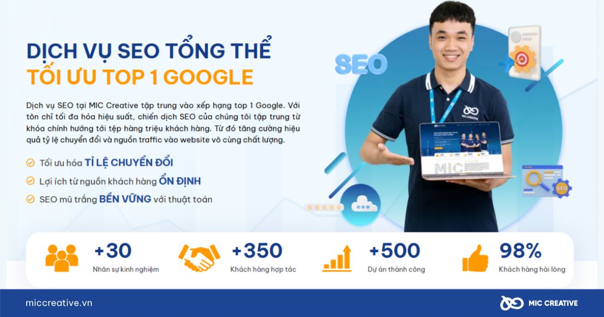 Dịch vụ SEO chuyên nghiệp từ MIC Creative