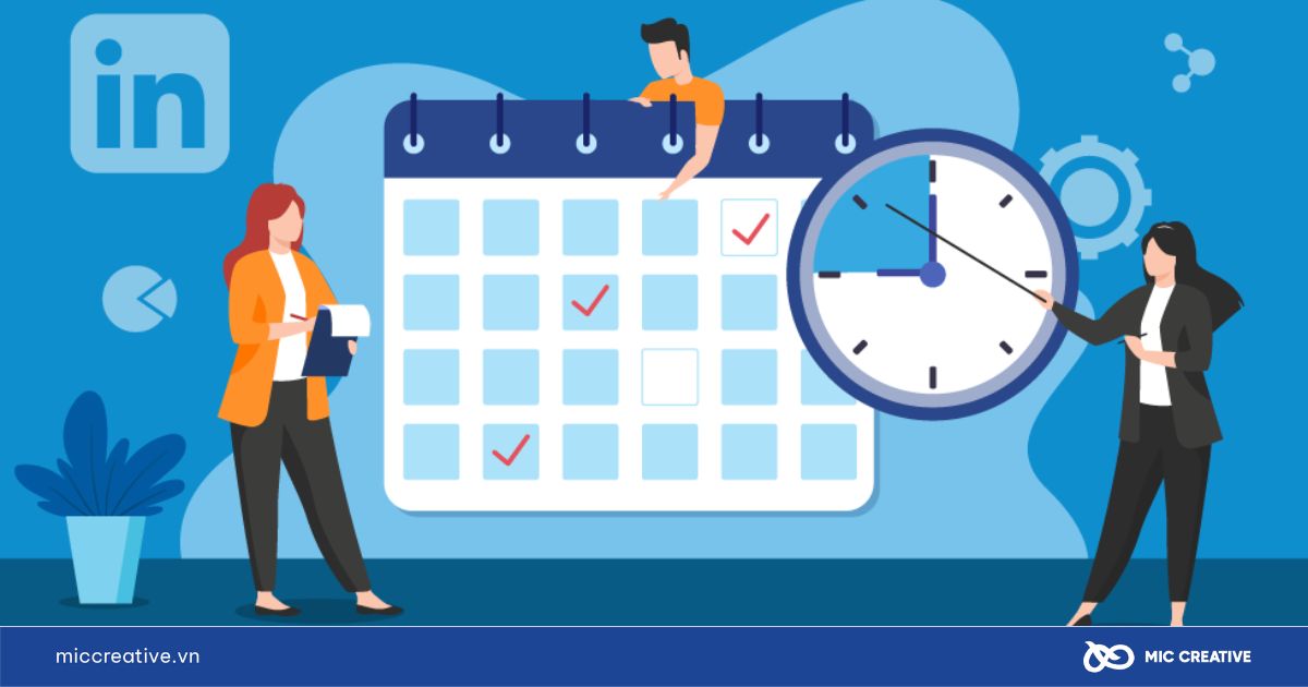 Lập content calendar đăng bài theo khung giờ vàng và chu kỳ tuần/ tháng