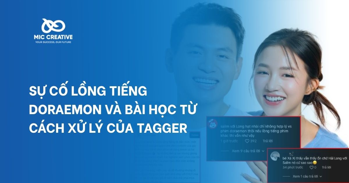 Sự cố lồng tiếng Doraemon và bài học từ cách xử lý của Tagger