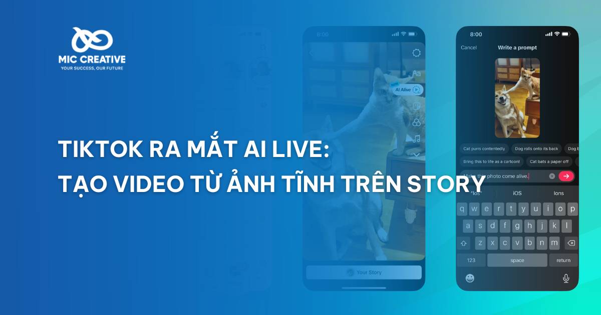 TikTok ra mắt AI Live: Tạo video từ ảnh tĩnh trên Stories
