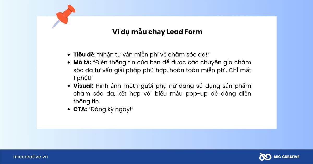Mẫu chạy lead form