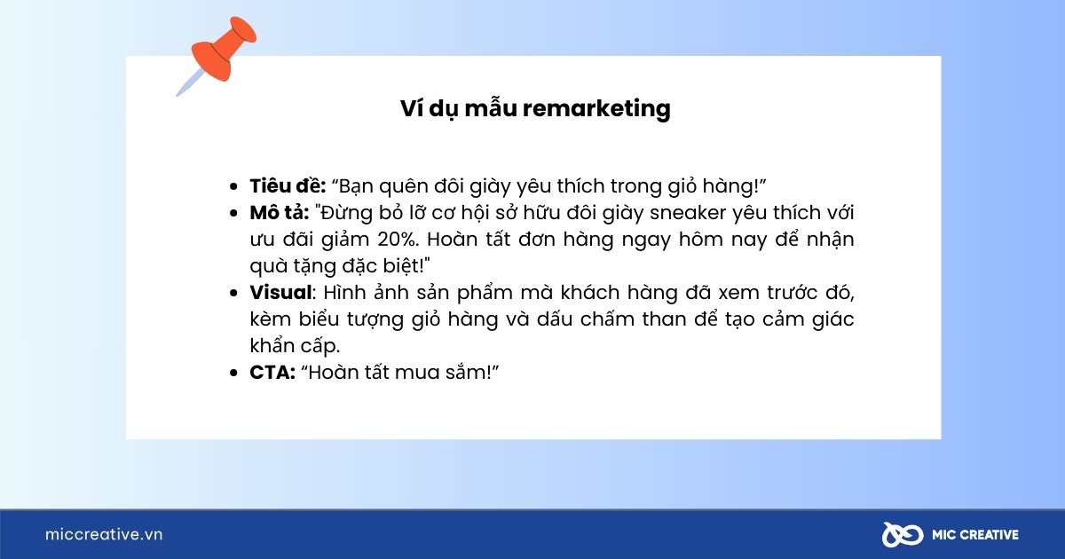 Mẫu remarketing