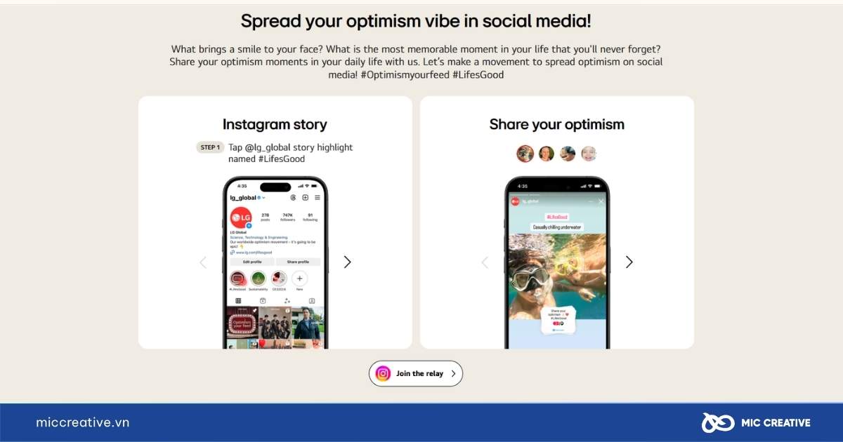chiến dịch radio optimism của LG