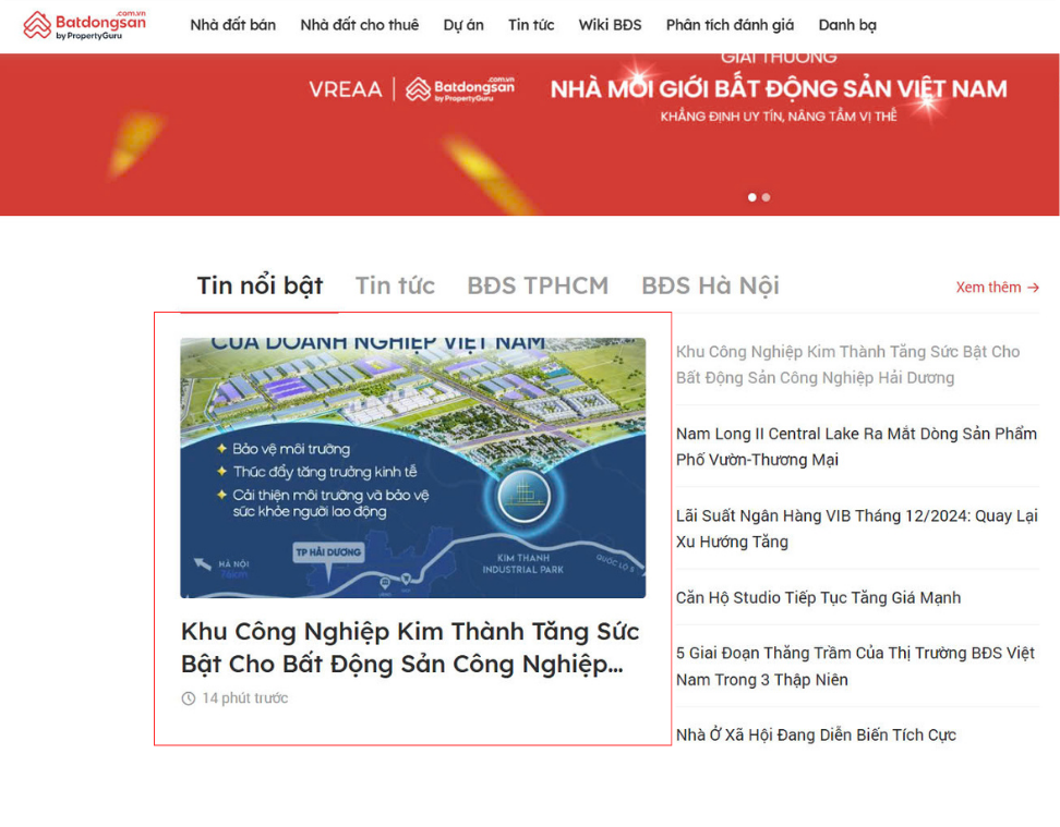 Truyền thông đa kênh KCN Kim Thành Feedback case study KCN Kim Thanh 20