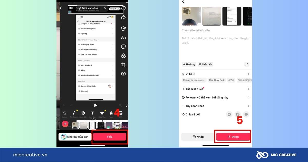 cách làm video tiktok từ ảnh có sẵn