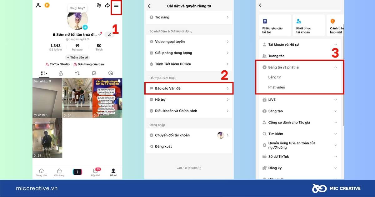 lỗi TikTok không xem được video