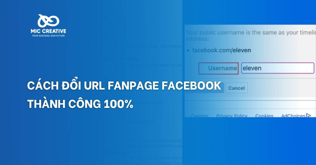 đổi url fanpage facebook