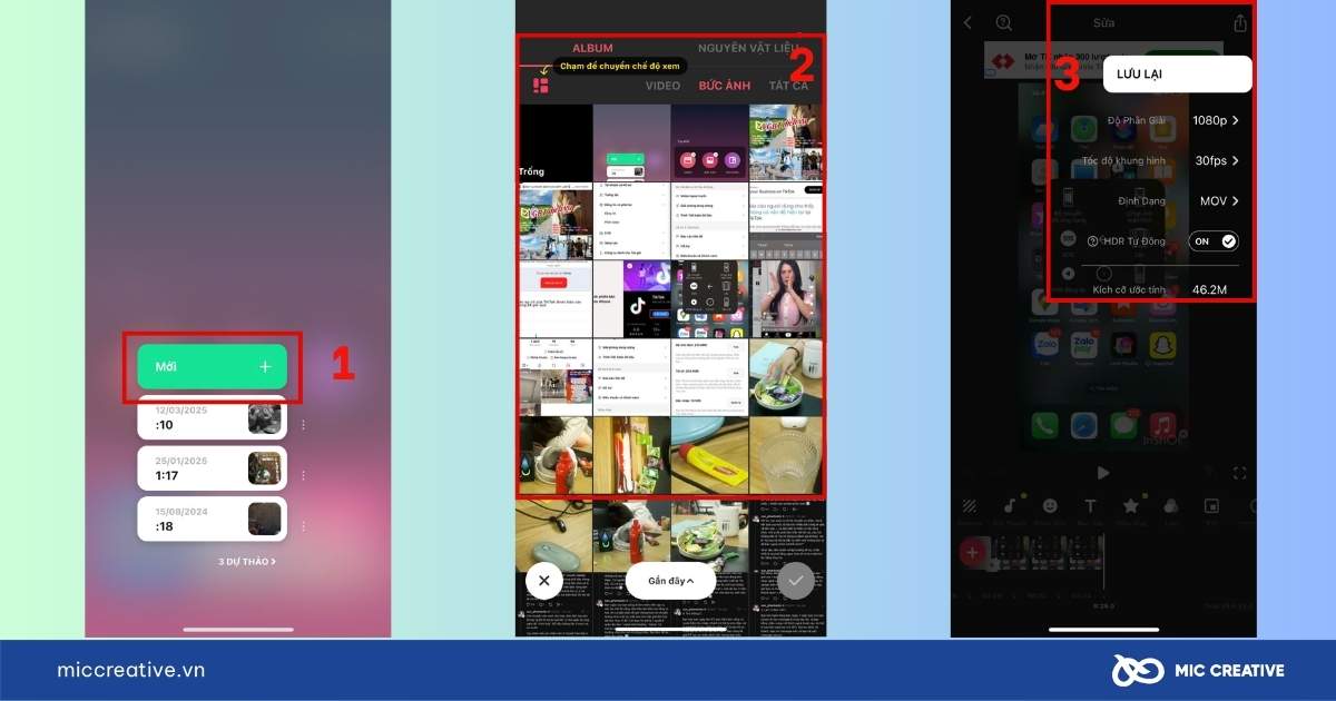 cách làm video tiktok từ ảnh có sẵn