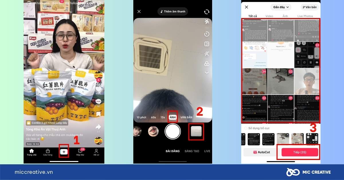 cách làm video tiktok từ ảnh có sẵn