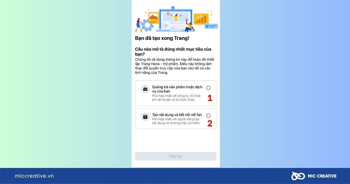 cách tạo fanpage trên facebook