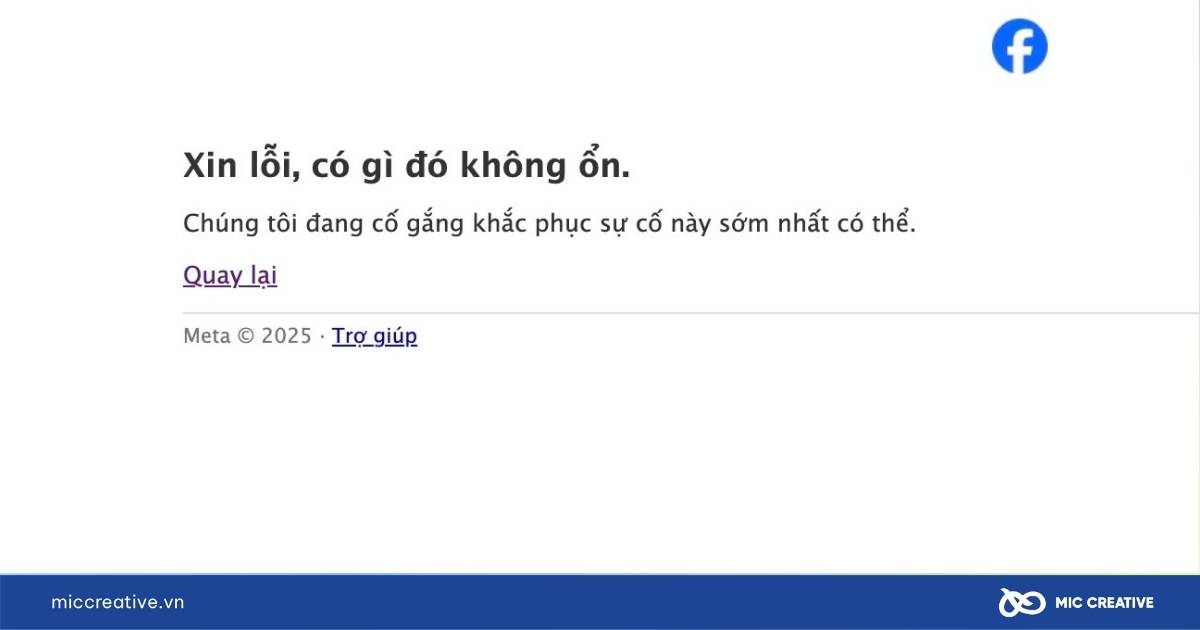 Tại sao không tạo được fanpage trên Facebook