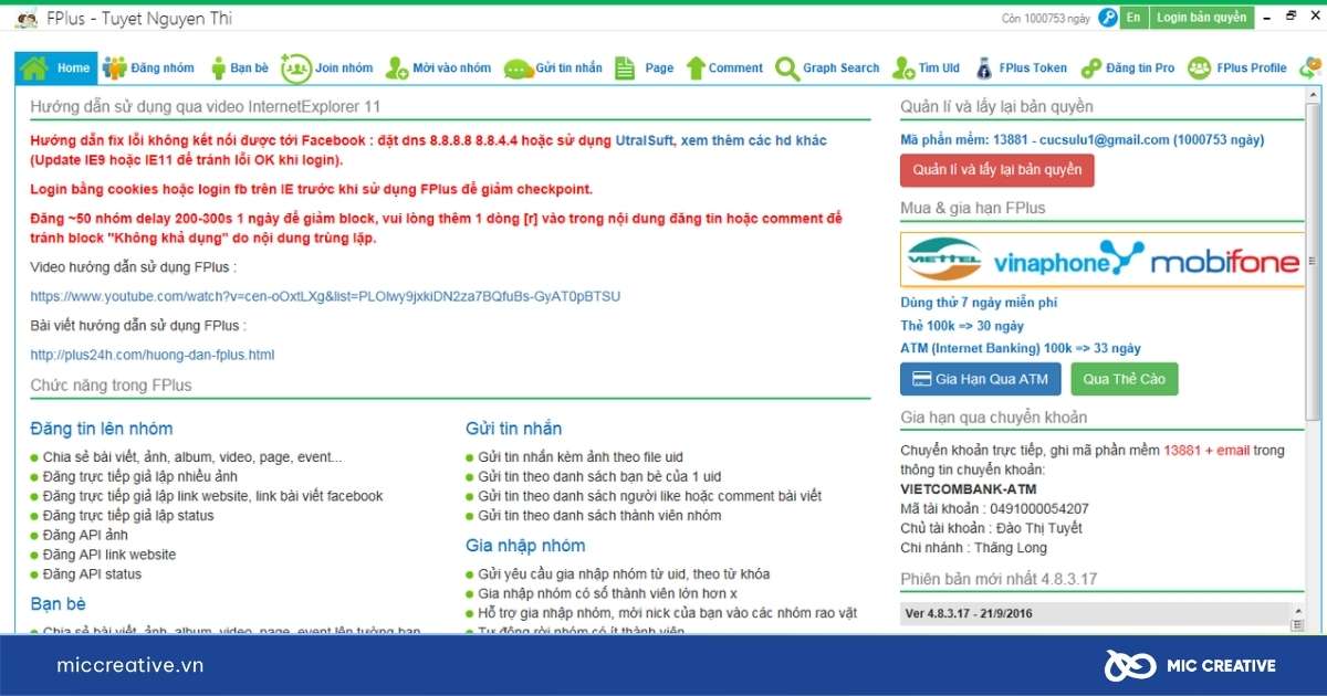 app chạy quảng cáo facebook