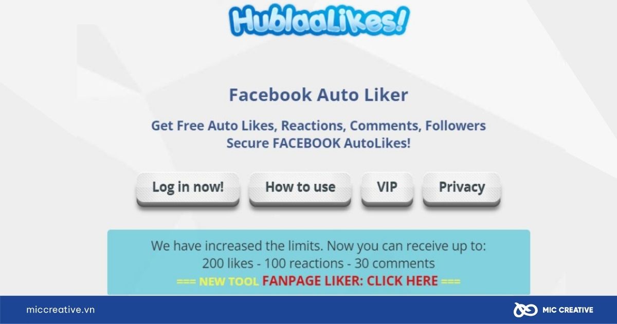 app tăng like facebook cá nhân miễn phí
