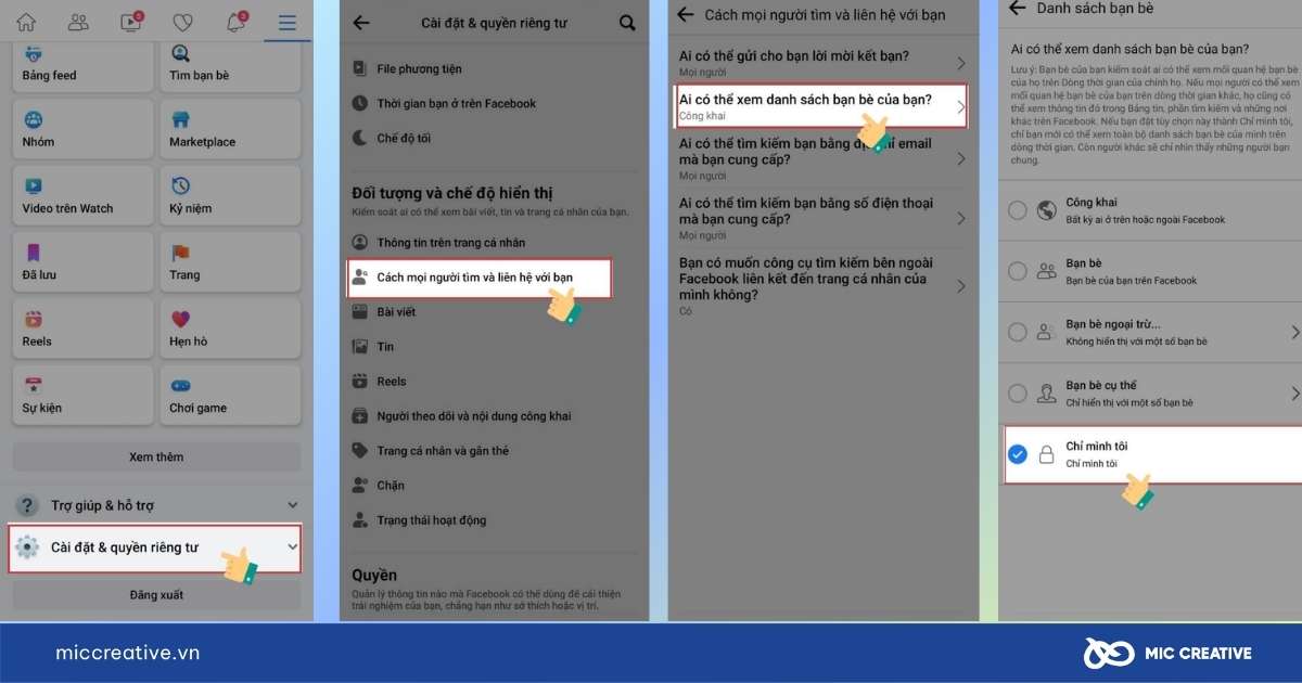 cách ẩn thông tin cá nhân trên facebook